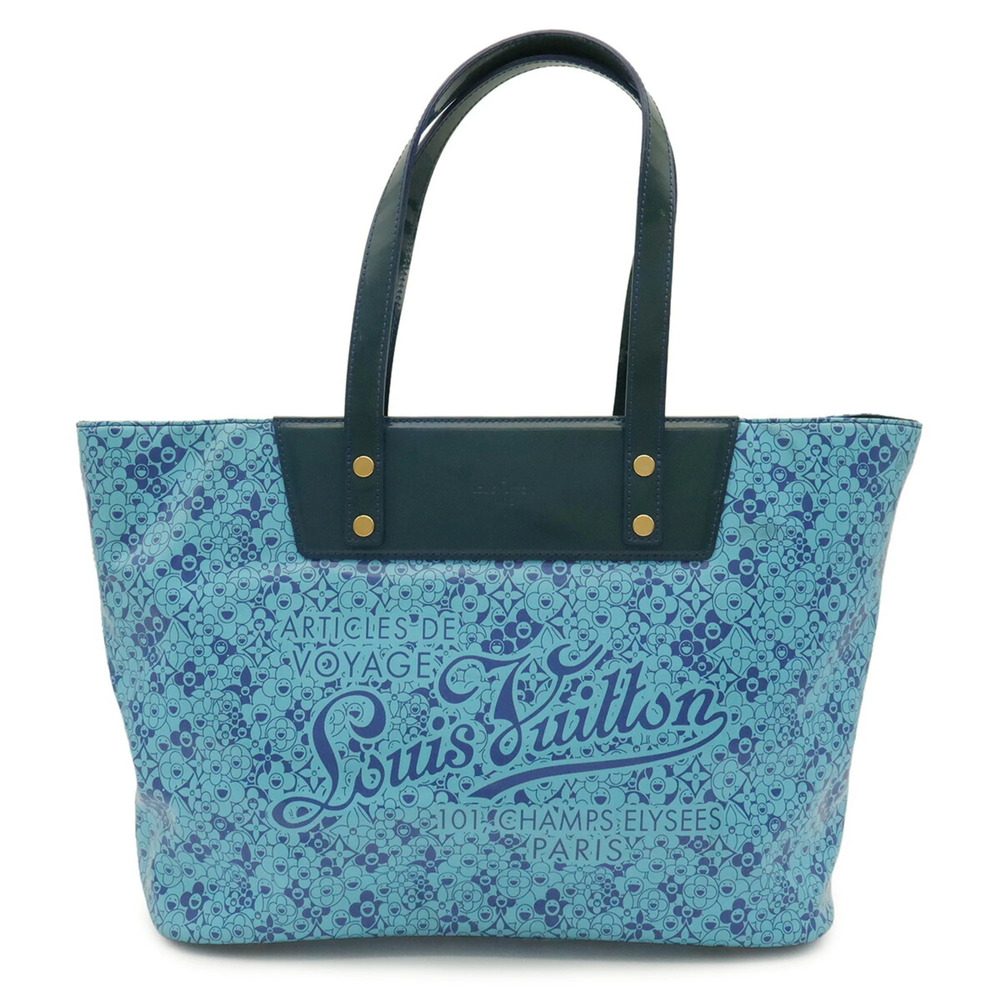 LOUIS VUITTON Cosmic Blossom PM Tote Bag Shoulder Beach Line Takashi Murakami...